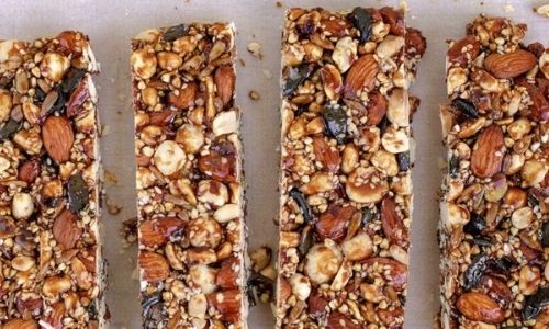 Nutritious nut and seed bars